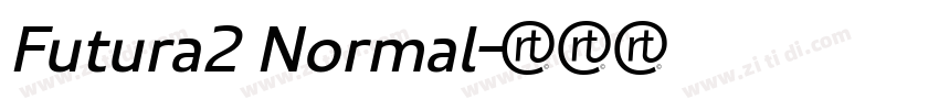 Futura2 Normal字体转换 Futura2 Normal字体转换